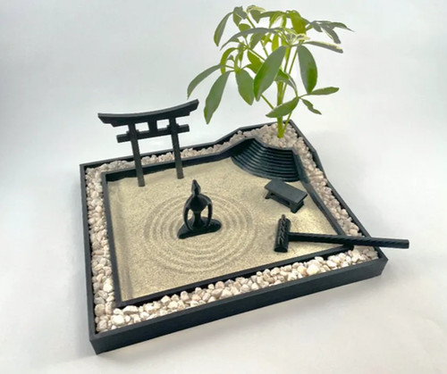 Zen garden with - zen,