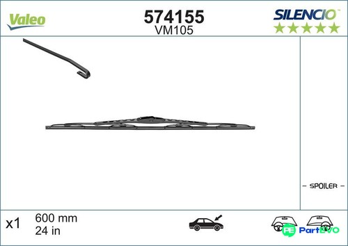 Valeo wiper blade 574155 - blade, for