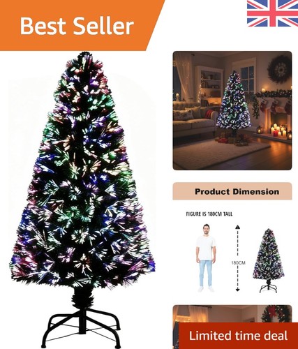 6ft fibre optic christmas - optic,