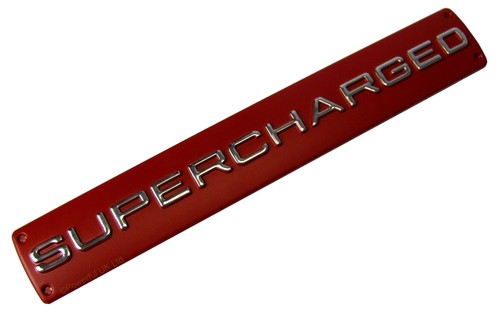 Supercharged badge red - supercharged,