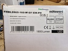 FERN HOWARD FHBL9965-160-W-OP-EM-PH - EMERGENCY FITTING - round / PE - NEW/BOXED