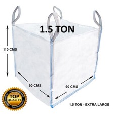 1.5 TON LARGE BAG RUBBLE BULK BAGS BUILDERS GARDEN WASTE JUMBO ONE TONNE SACKS