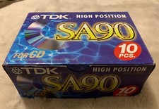TDK SA90 cassette tapes pack