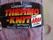 600g+VINTAGE1976 LISTER-LEE THERMO-KING ARAN YARN 50%POLYPROPYLENE30%ACRYLIC20%W