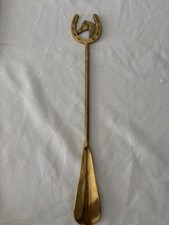 Brass Shoe Horn Horse Head