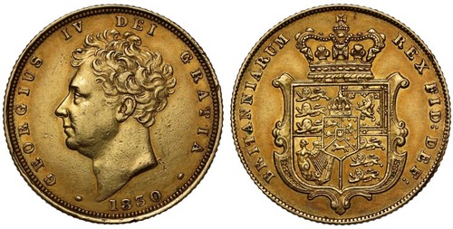 George 1830 sovereign - george, sovereign,