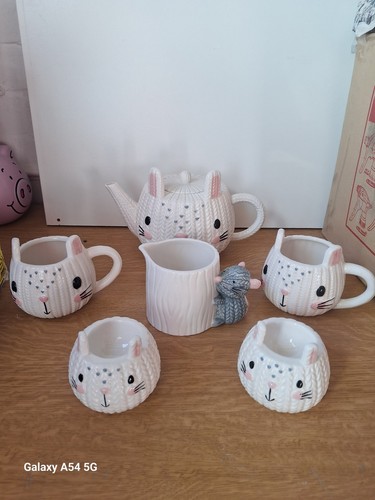 Teapot knitted bunny - bunny, effect