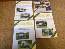 Gowell / Lely farm machinery Bale wrapper brochures and pricelist x 4
