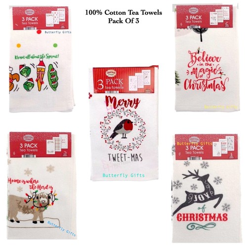 Christmas tea towels - tea, of