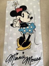 Set Of 3 Disney Mini Mouse Beach Towels.  Excellent Condition 