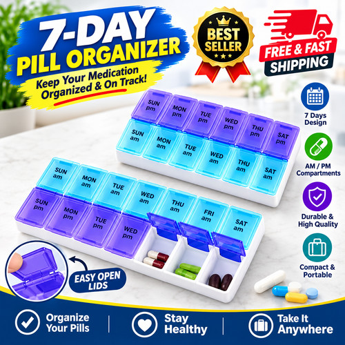 Day weekly pill - pill, box