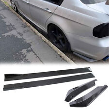 For 3 Series E90 320d Carbon Side Skirts Extension Rocker Panel Lip + Rear Spats