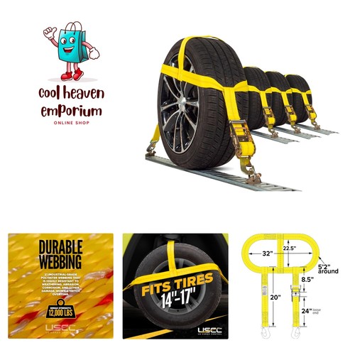 Tow dolly basket - dolly, straps