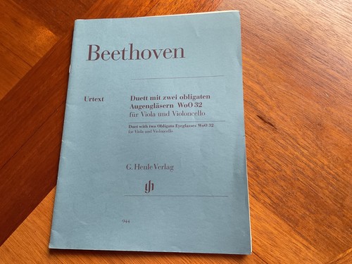 Beethoven violin and - viola, duo
