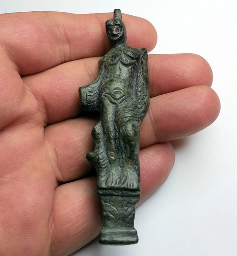 Ancient roman bronze appliqué - ancient,