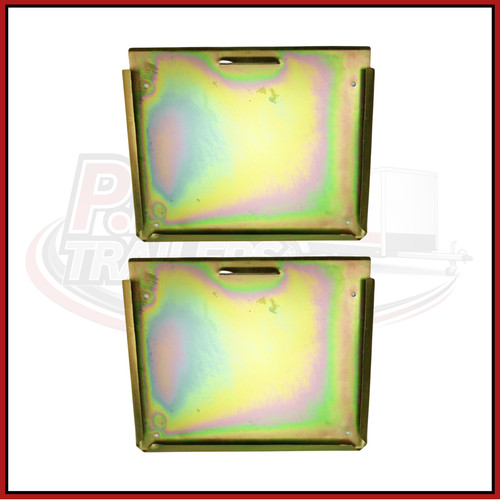 Square metal number plate - x,