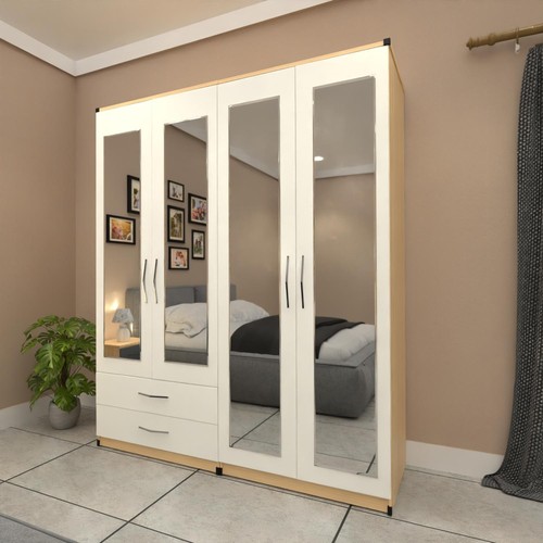 Door mirrored wardrobe - door,