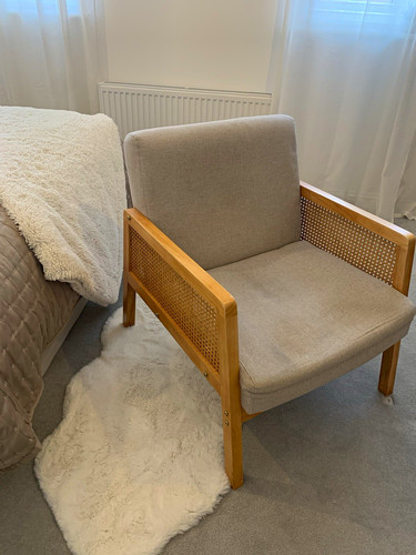 Beige linen blend - beige,