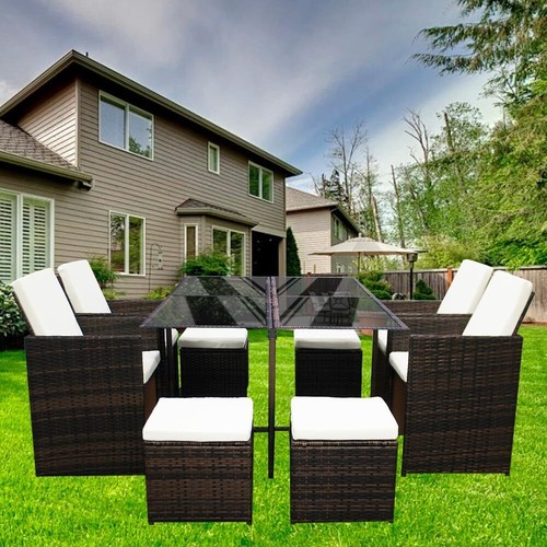 Seater cube rattan garden - seater,