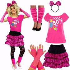 80's FANCY DRESS 6 PIECE