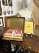 Vintage 1950s Canasta Playing Cards In Original Box, Two Complete Decks +Notes￼