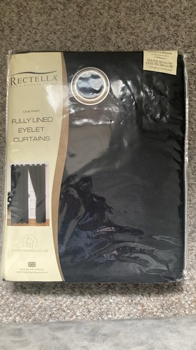 Black curtains rectella rio - black,