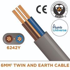 6 mm² Twin and Earth (T&E)