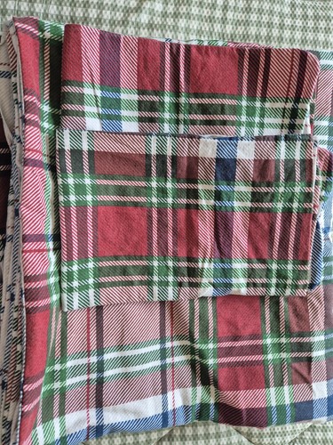 Reversible tartan check double - reversible,