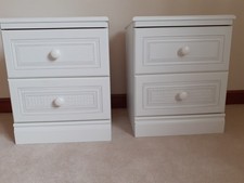 2 x bedside drawer units