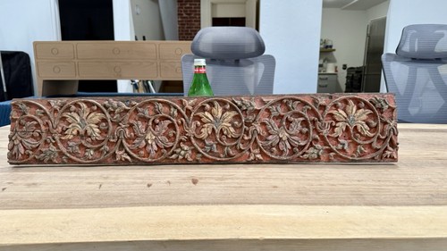Antique carved wood wall - antique,