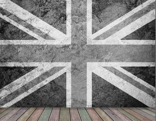Union jack wallpaper grey - jack,
