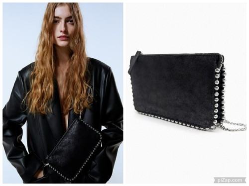 Zara ss20 studded - studs, black