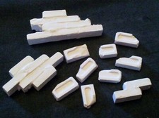Brick rubble scatter broken