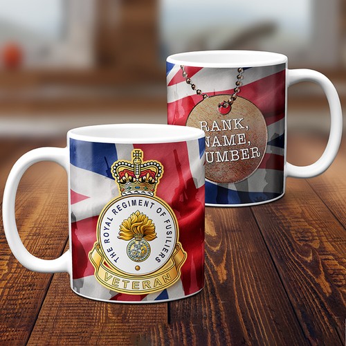 Personalised veteran mug - personalised, royal