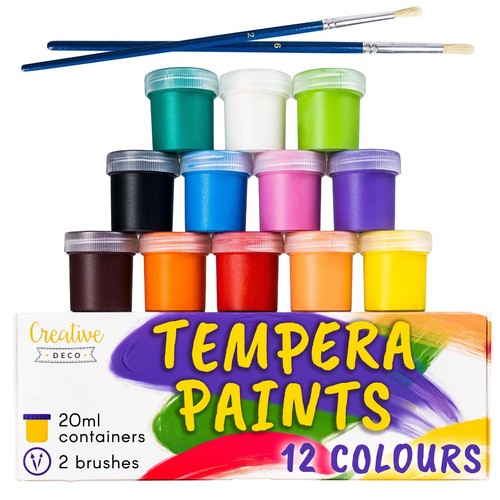 Tempera paint set - set, poster