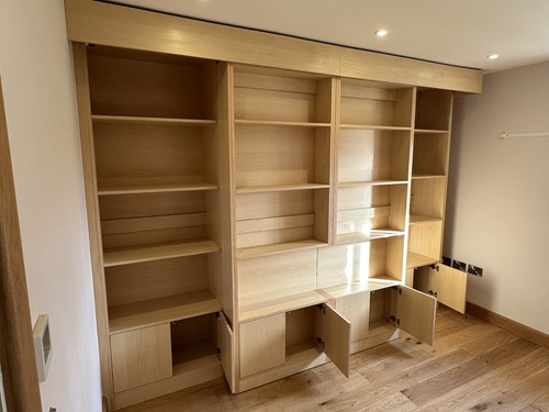 Sliding library hidden bed - hidden,