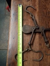 Antique or Vintage Cast Iron Steelyard Scales or Beam Balance  Dated 1917 WW1