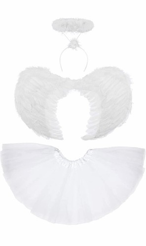 Divine white angel costume set - white,
