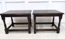 Pair of Jaycee Furniture of Brighton Oak bedside tables plantstands wine tables