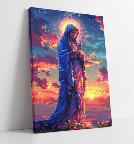 Pixel art colourful mother - pixel,