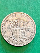 1935  GEORGE V SILVER HALF-CROWN COIN GOOD  GRADE