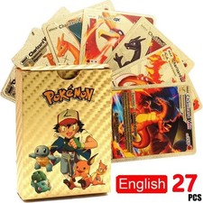 New 55PCS Pokemon Cards Gold