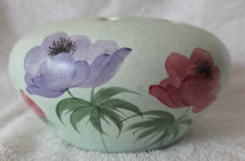 Vintage 1930s Radford Pottery Hand Painted Anenomes Posy Bowl Vase
