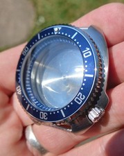 SOLID STAINLESS STEEL WILLARD 6105 WATCH CASE. (NH35 MOVEMENT FITMENT). BNWOT.