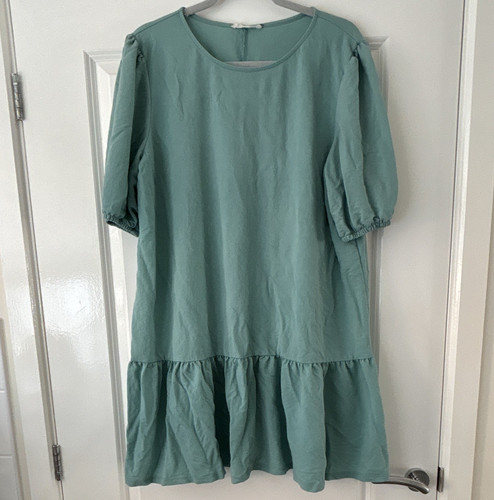 Primark green smock dress - green,