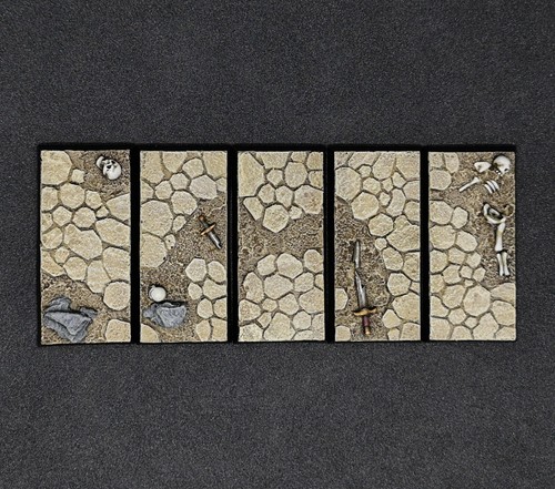 25x50mm square resin bases - , x5