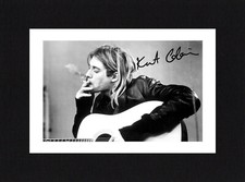 8x6 mount kurt cobain signed - kurt,