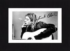 8X6 Mount KURT COBAIN Signed Autograph PHOTO Gift Ready To Frame Music NIRVANA