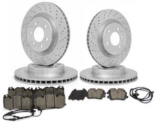 FRONT REAR DRILLED BRAKE DISCS