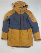 Spyder Men’s The Combo GTX Infinium Jacket S/M Brown Grey Waterproof Ski Outdoor